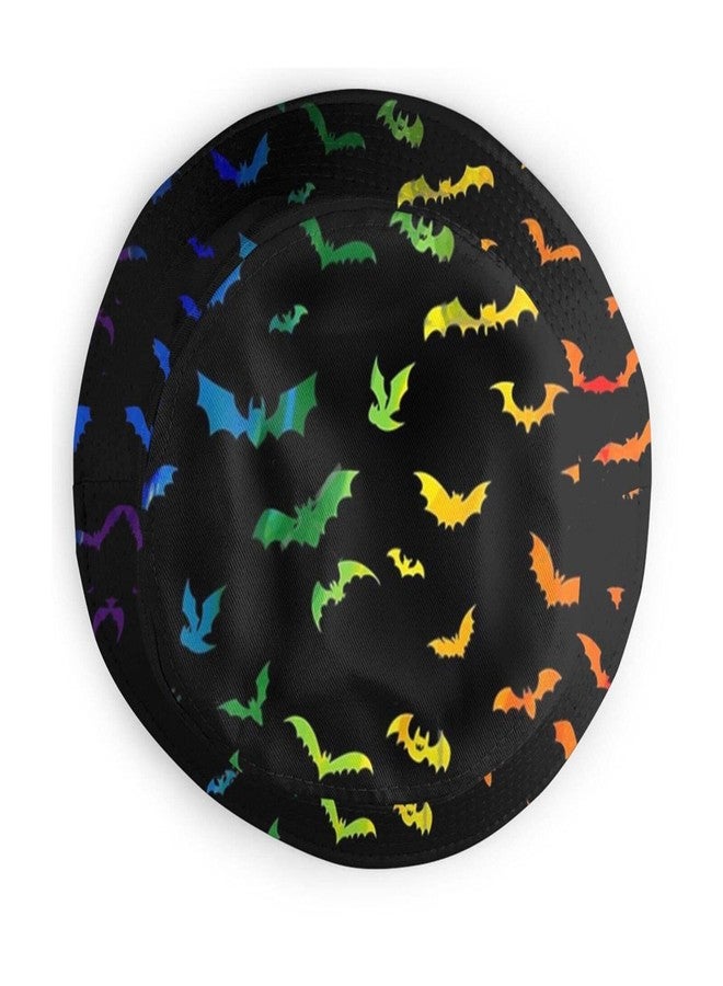 ASYG Halloween Bats Bucket Hat, Bucket Hat Summer Outdoor Fisherman Cap Fun Boys Girls - Image 4